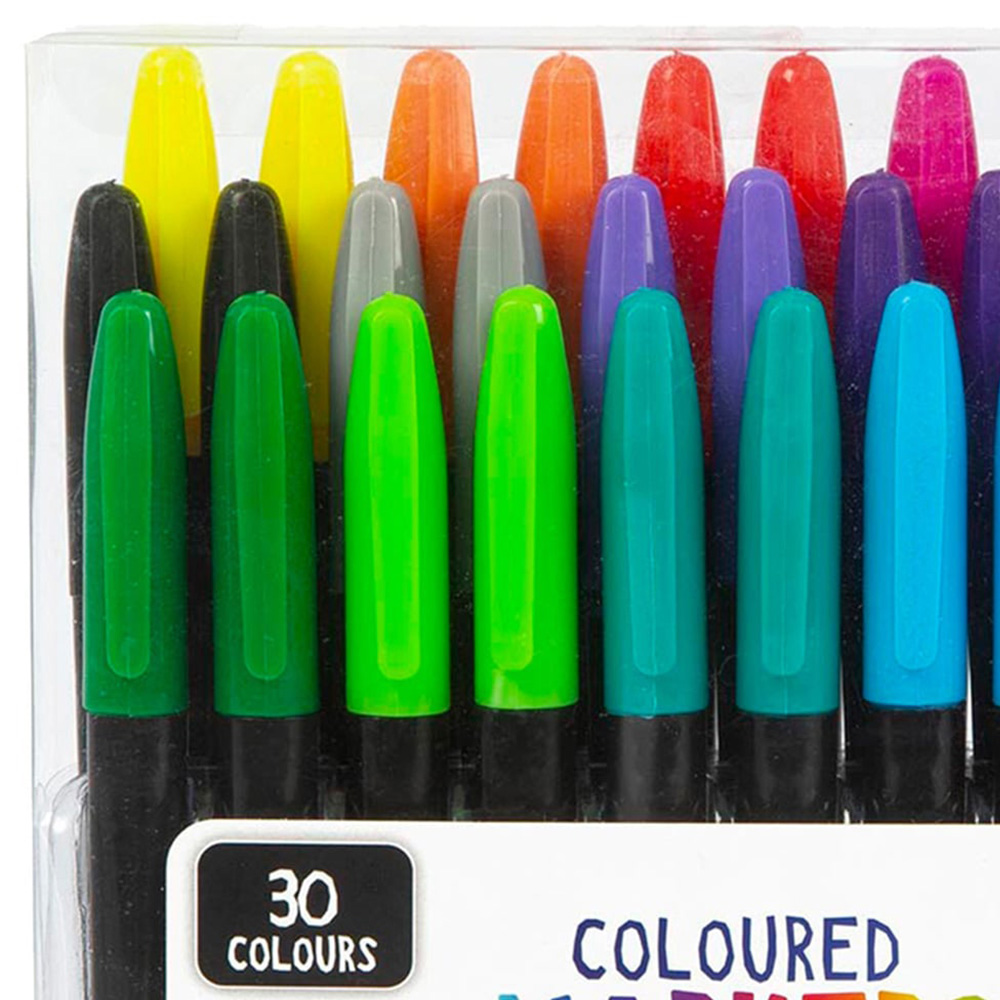 i-doodle Coloured Marker 30 Pack Image 2