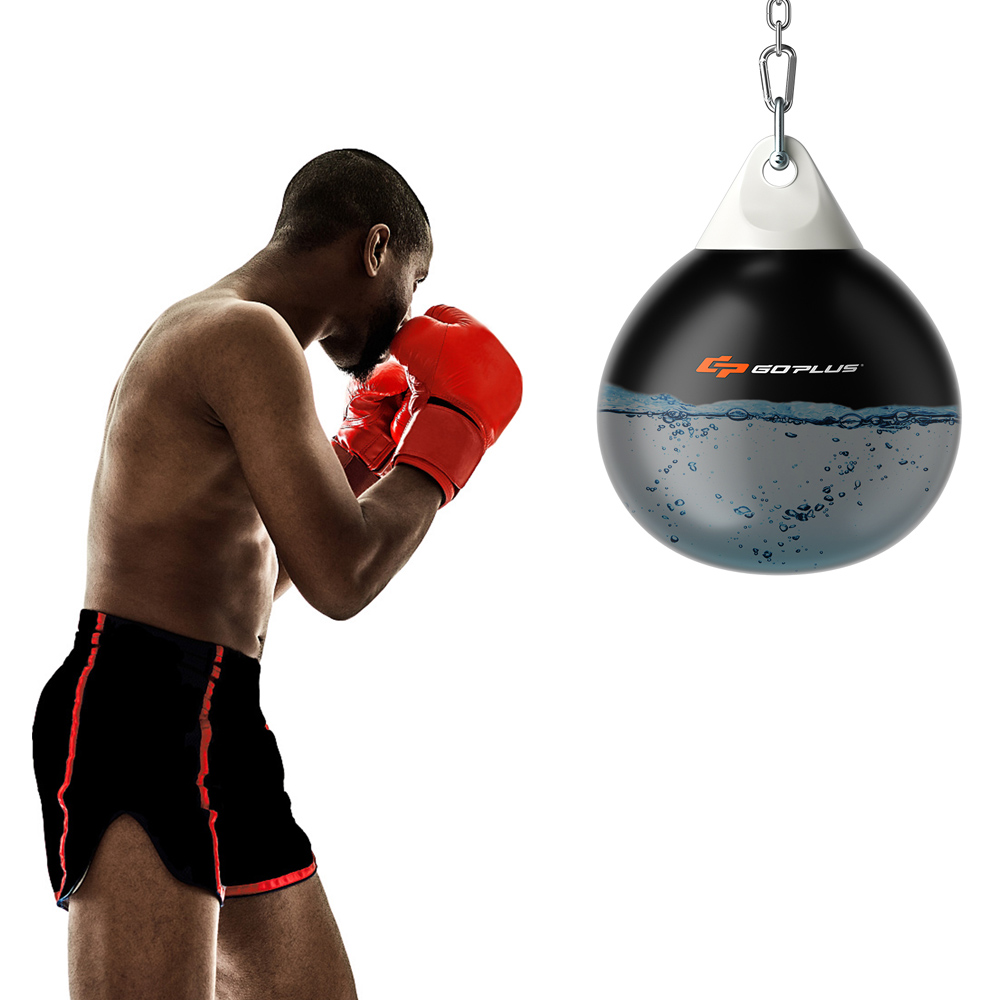 Costway Black Water Punching Bag with Water Injector Image 2