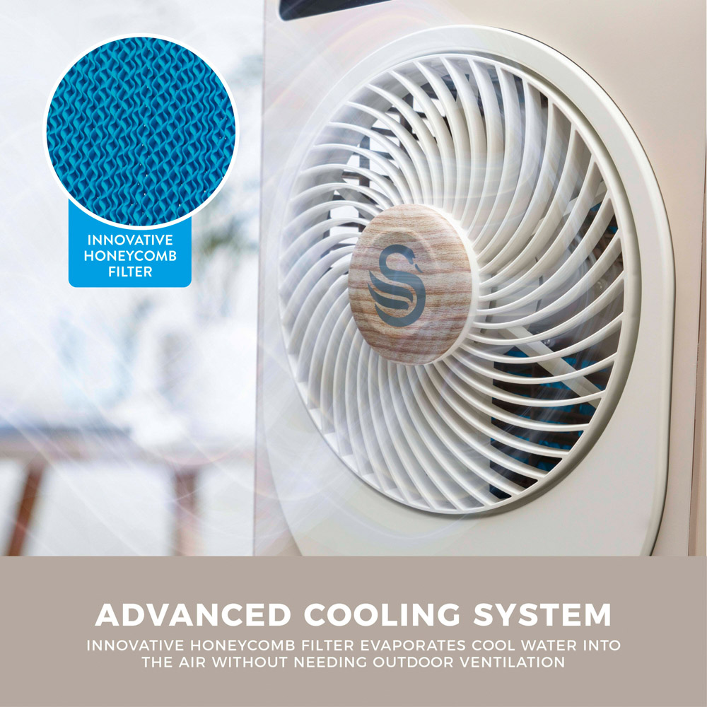 Swan Nordic 2-in-1 Oatmeal Honeycomb Filter Air Cooler 5L Image 5