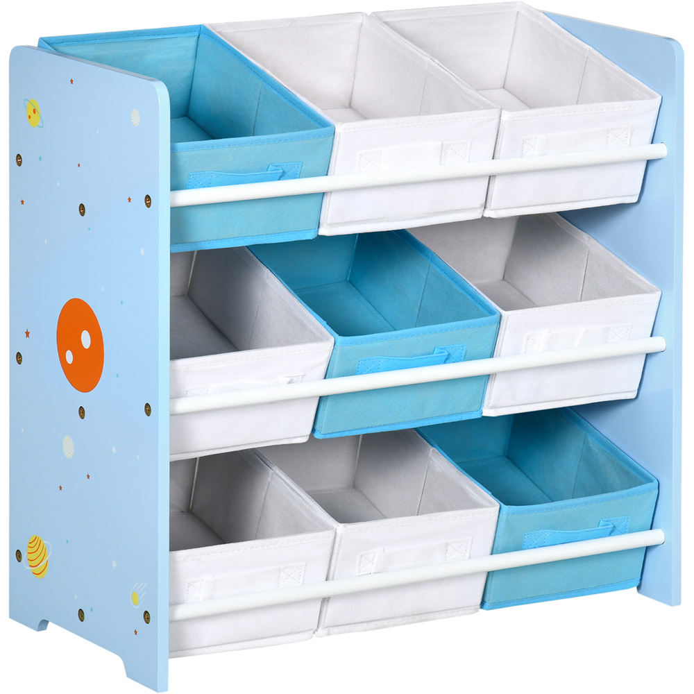 Playful Haven Blue 9 Baskets Kids Storage Unit Image 2