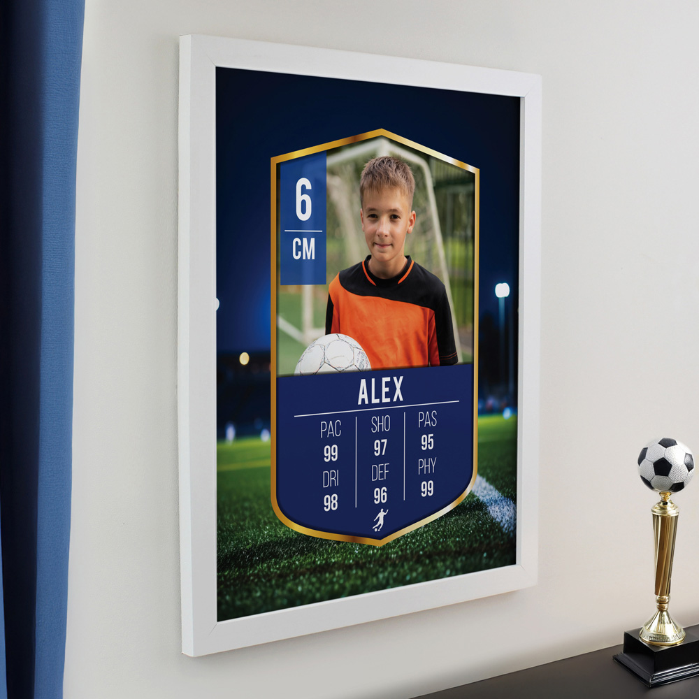 Personalised Memento Company Personalised Photo Upload Football Card Poster Frame 12 x 15 inch Image 3