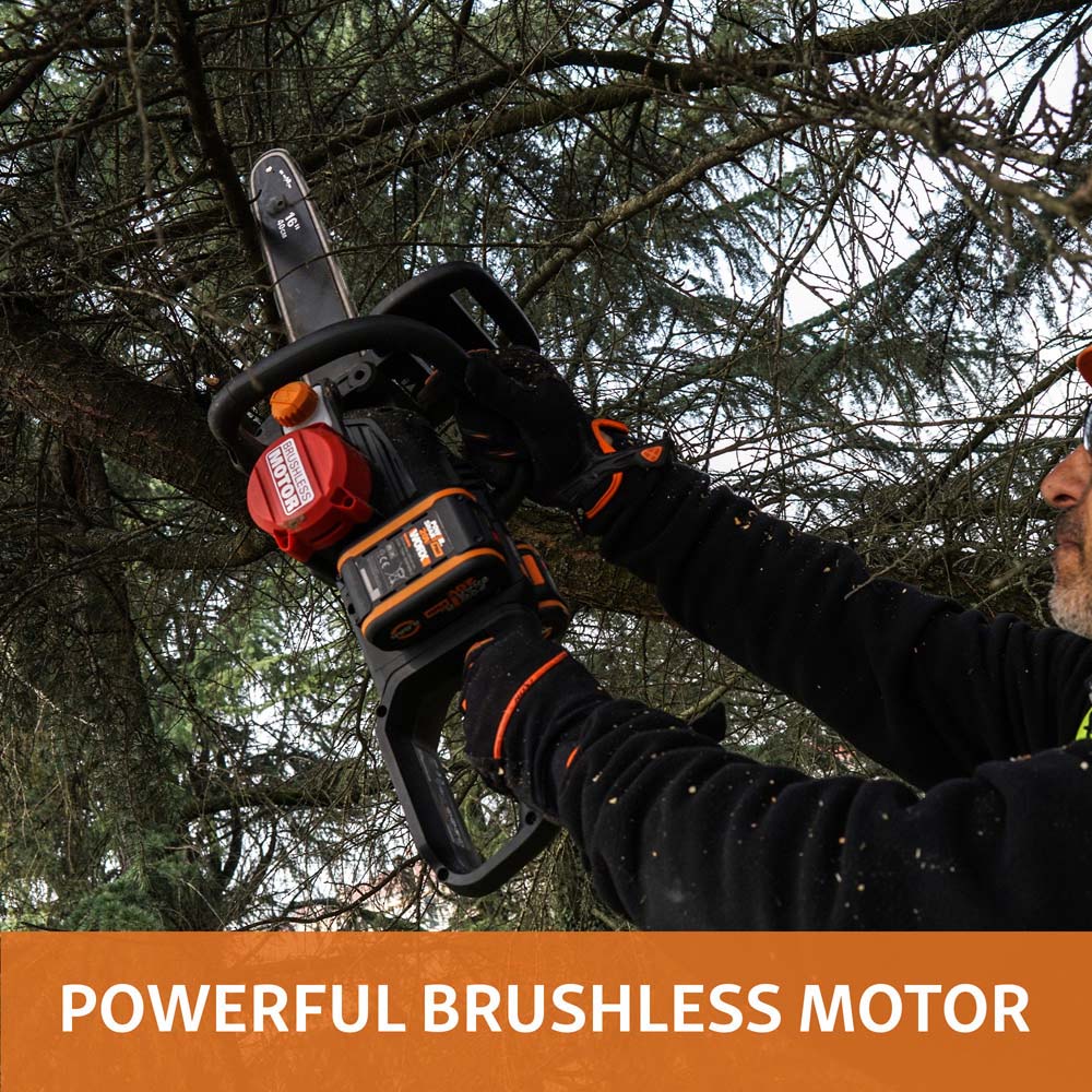 Worx Nitro WG385E.9 40V 40cm Cordless Brushless Chainsaw Image 3