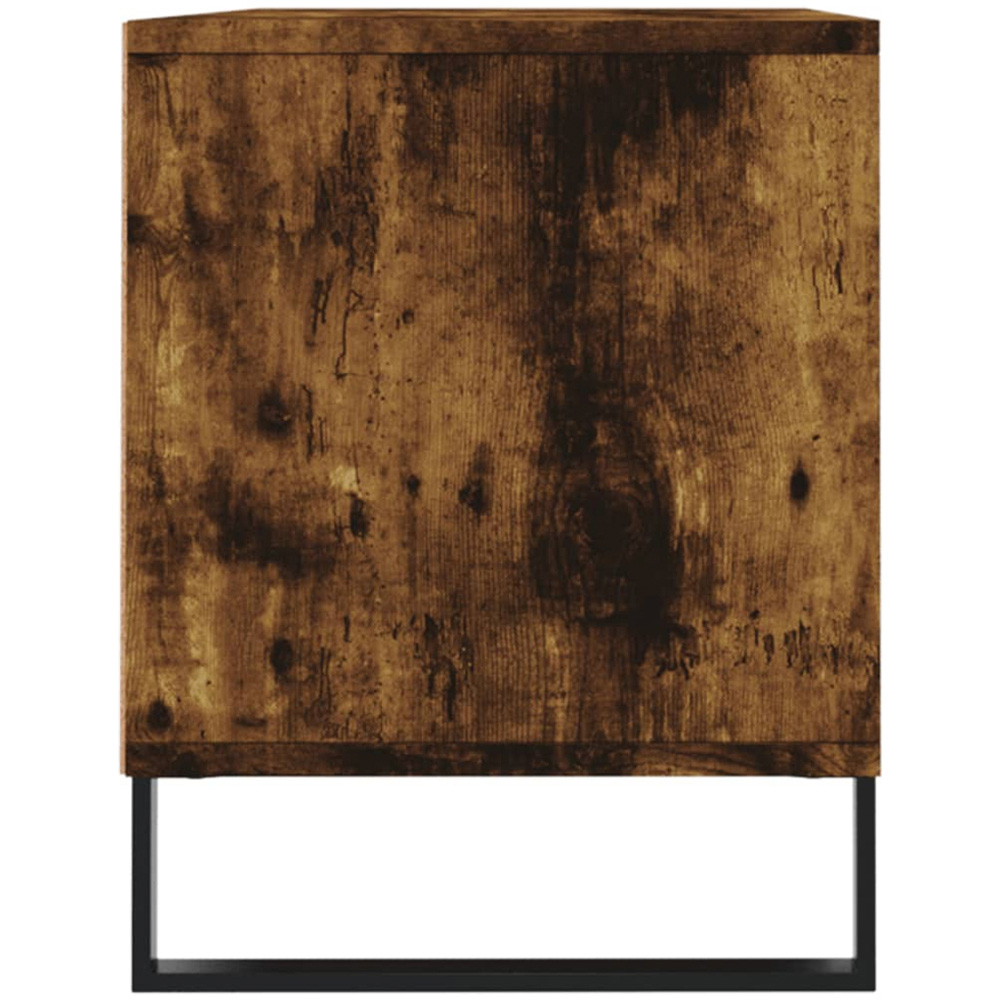 vidaXL 2 Drawer 2 Shelf Smoked Oak TV Cabinet Image 7