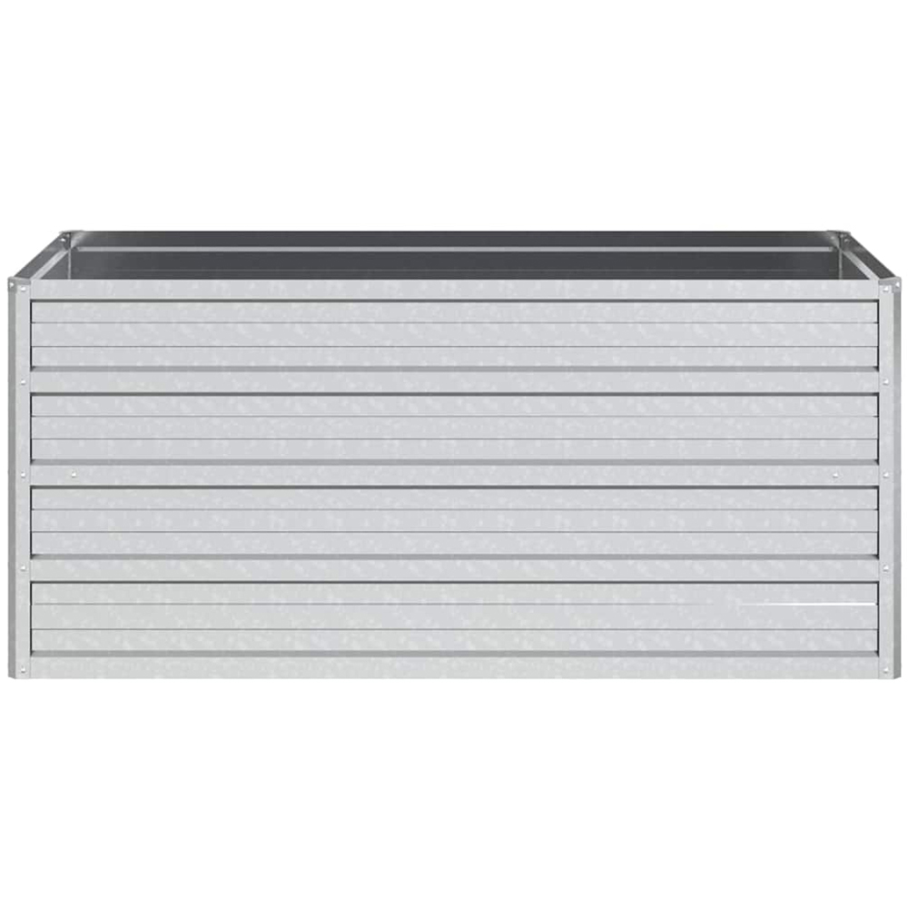 vidaXL Silver Steel Raised Garden Bed 45 x 100 x 40cm Image 3