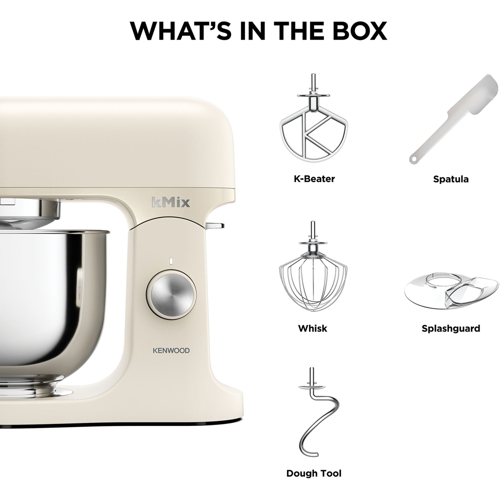 Kenwood kMix KW1751 Calm Cream 5L Stand Mixer 1000W Image 7