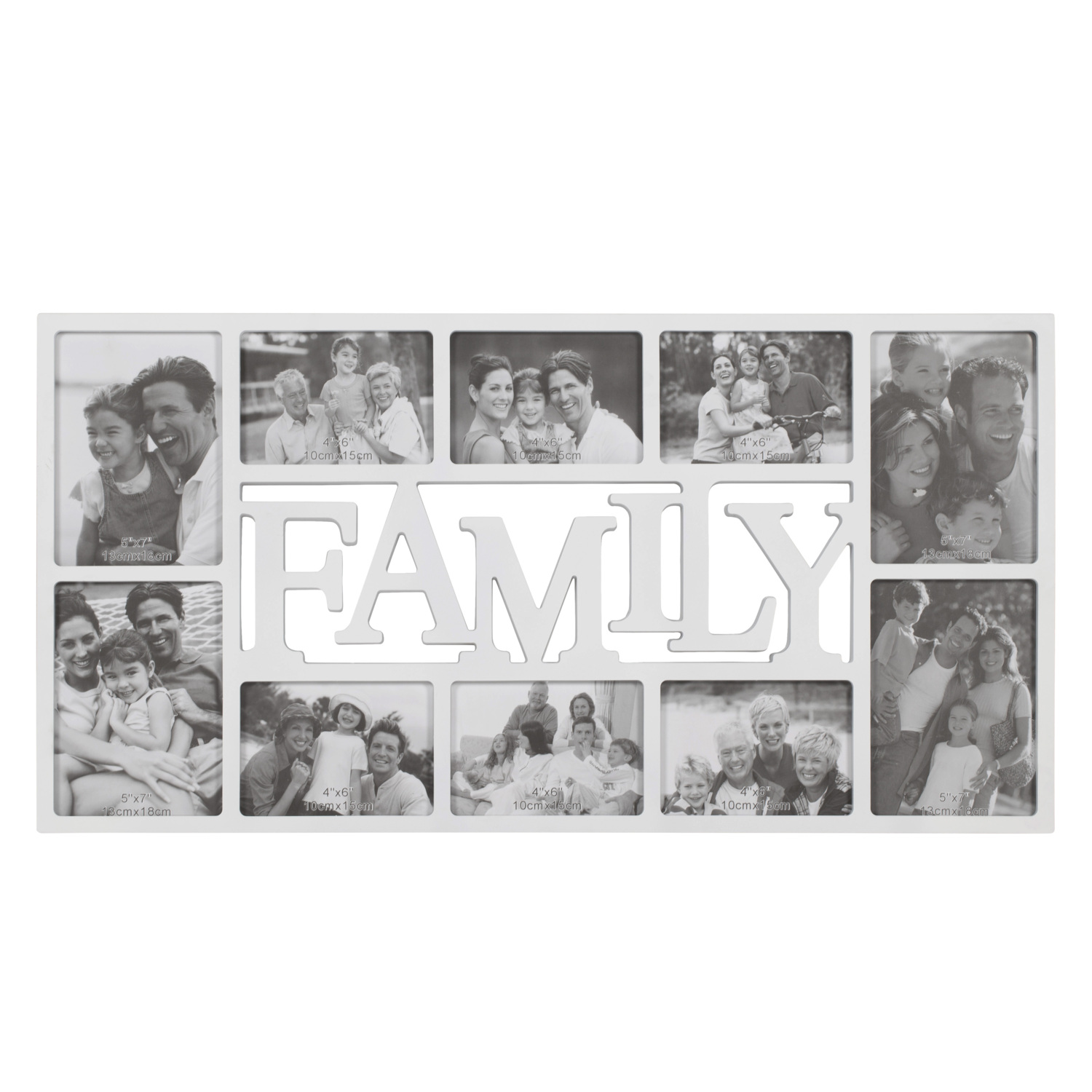 Multi Aperture Family Collage Photo Frame Image