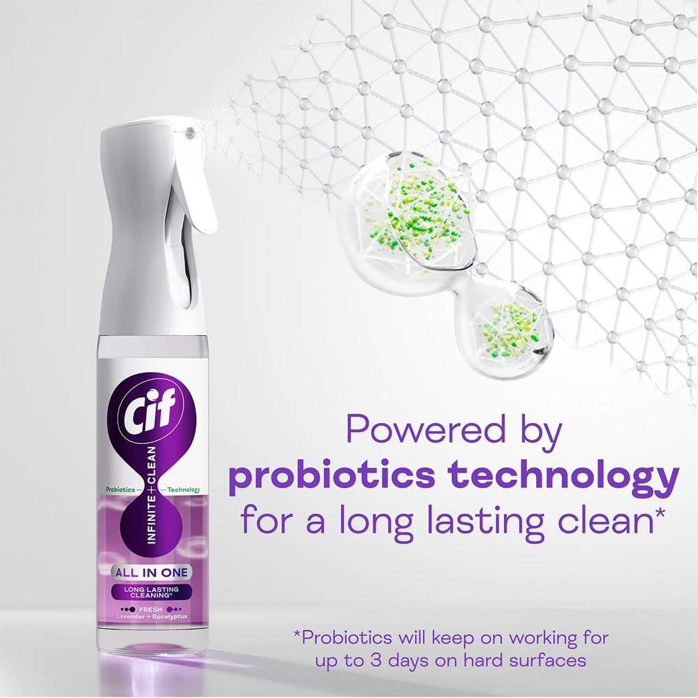 Cif Infinite Clean All in One Lavender and Eucalyptus Cleaner Reload 280ml 6 Pack Image 5