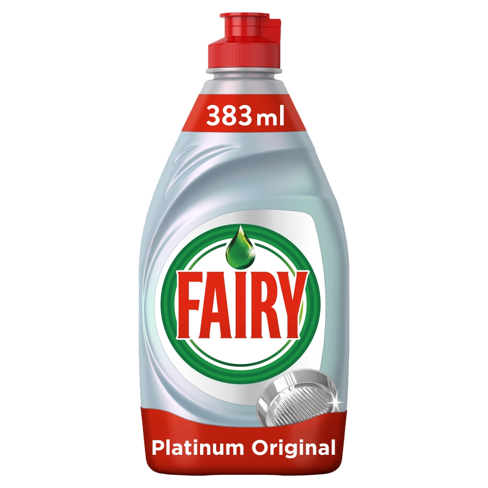 Fairy Platinum Washing Up Liquid Original 383ml Image 1