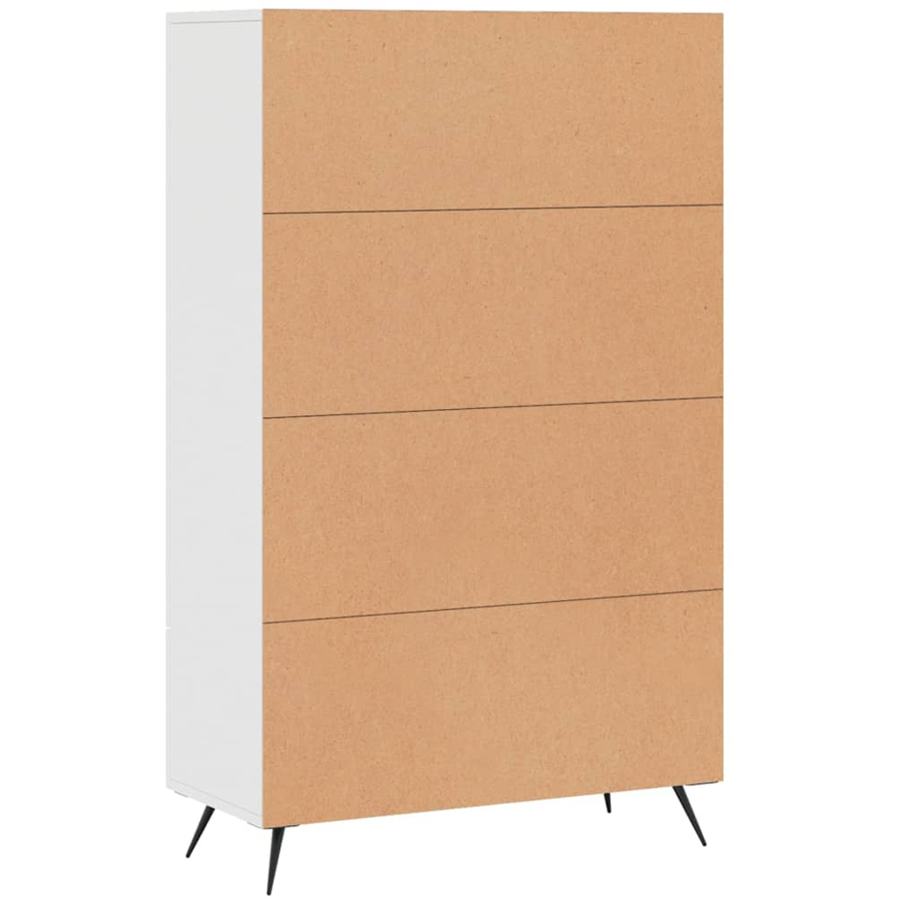vidaXL 2 Door Single Drawer White Highboard Image 8