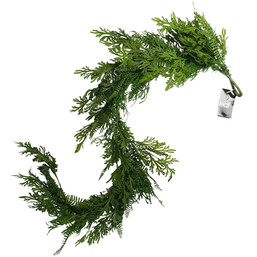 Leaf Trailing Fern Hanging Artificial Garland 140cm Image 1