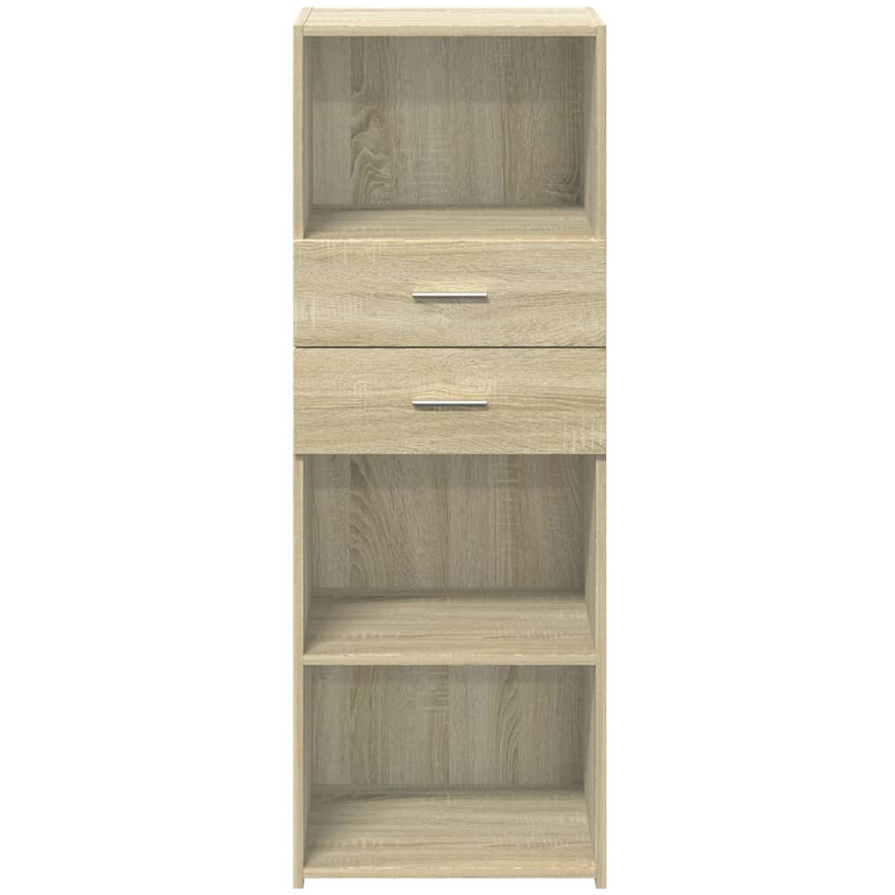 vidaXL 2 Drawer 3 Shelf Sonoma Oak Highboard Image 4