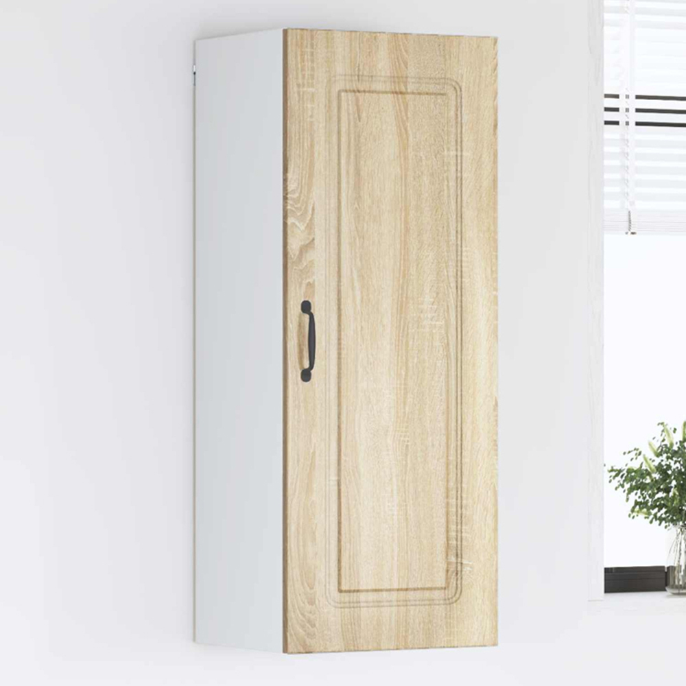 vidaXL Single Door Sonoma Oak Kitchen Wall Cabinet Image 1