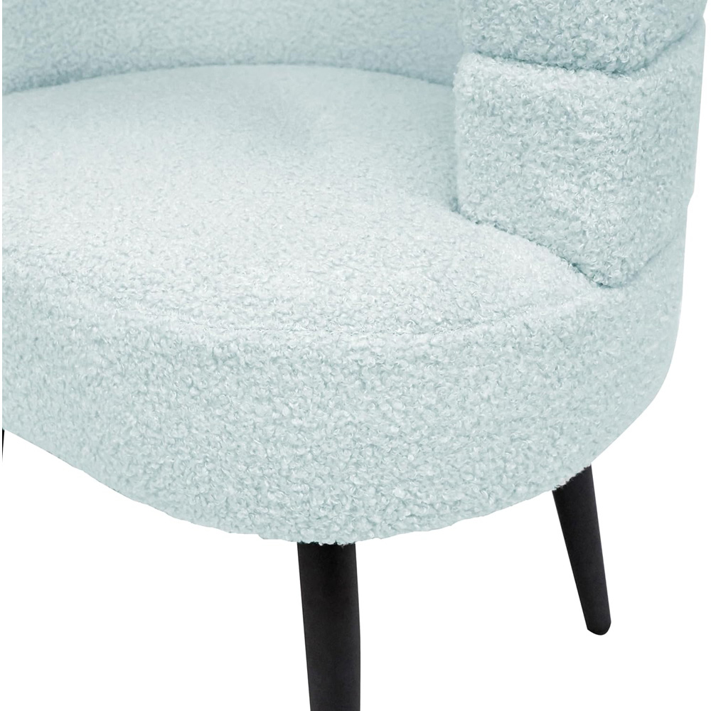 Alivio Blue Sherpa Sofa Chair Image 5