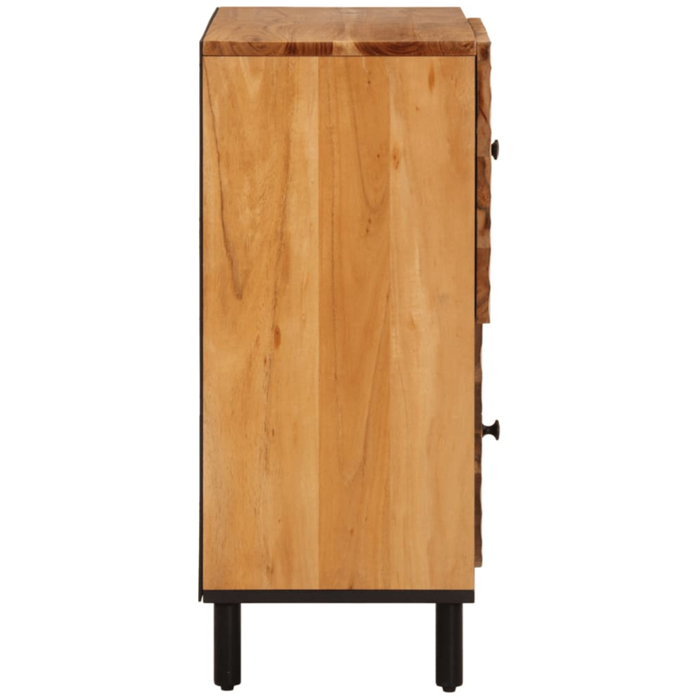 vidaXL 2 Door Solid Acacia Wood Side Cabinet Image 5