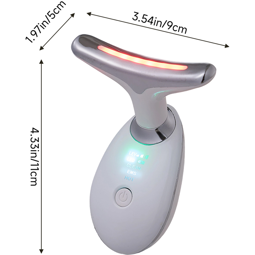 Living and Home 3-in-1 White Face and Neck Sculpting Tool with Tri-Light Therapy 2.5W Image 6