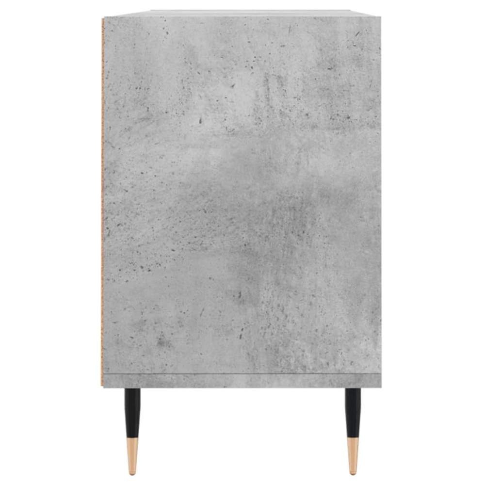 vidaXL 6 Shelf Concrete Grey TV Cabinet Image 5