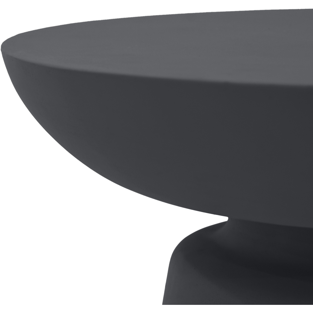 Elementi Kylix Slate Black GRC Side Table Image 3
