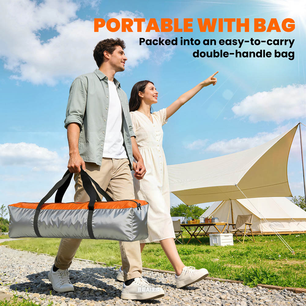 Outsunny Double Layer Portable Pop-Up Tent with Rainfly Image 6