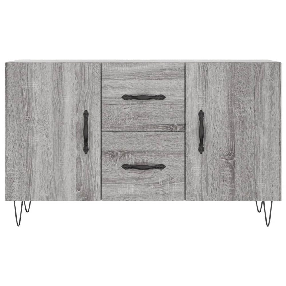 vidaXL 2 Door 2 Drawer Grey Sonoma Wooden Sideboard Image 6