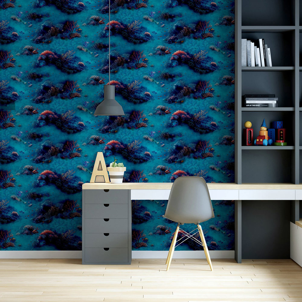 Arthouse Under The Sea Blue Wallpaper Image 3