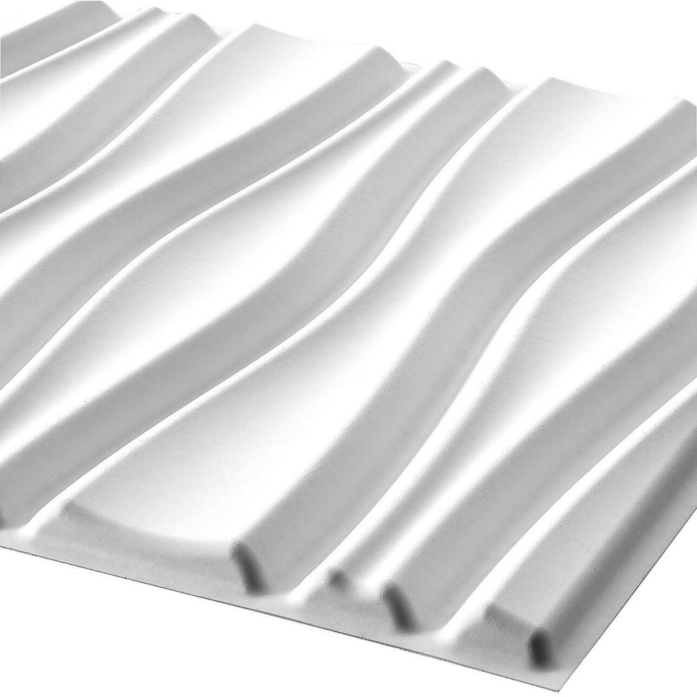 Walplus Off White Flows 3D Wall Panel 12 Pack Image 3