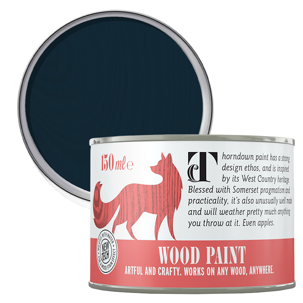 Thorndown Bishop Blue Satin Wood Paint 150ml Image 1