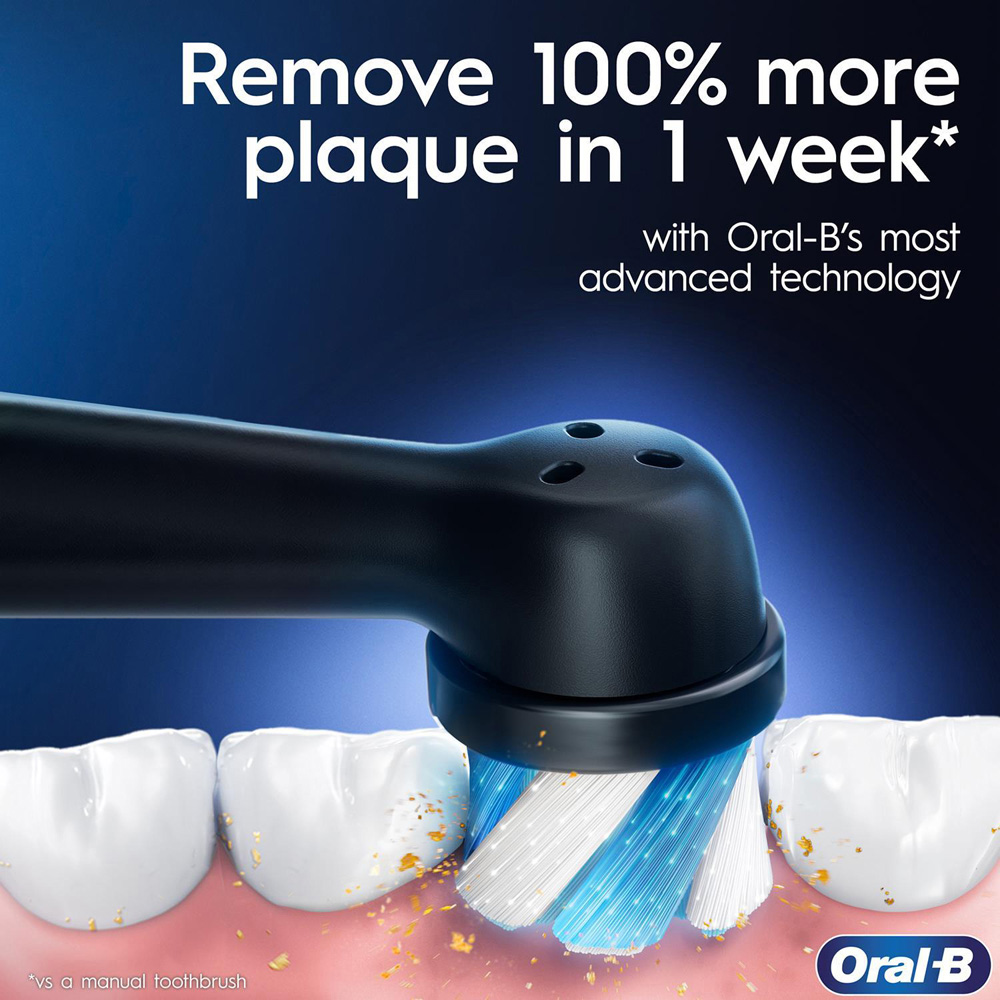 Oral-B iO3 Blush Pink Bluetooth Rechargeable Electric Toothbrush with 8 3D White Refill Head Image 6