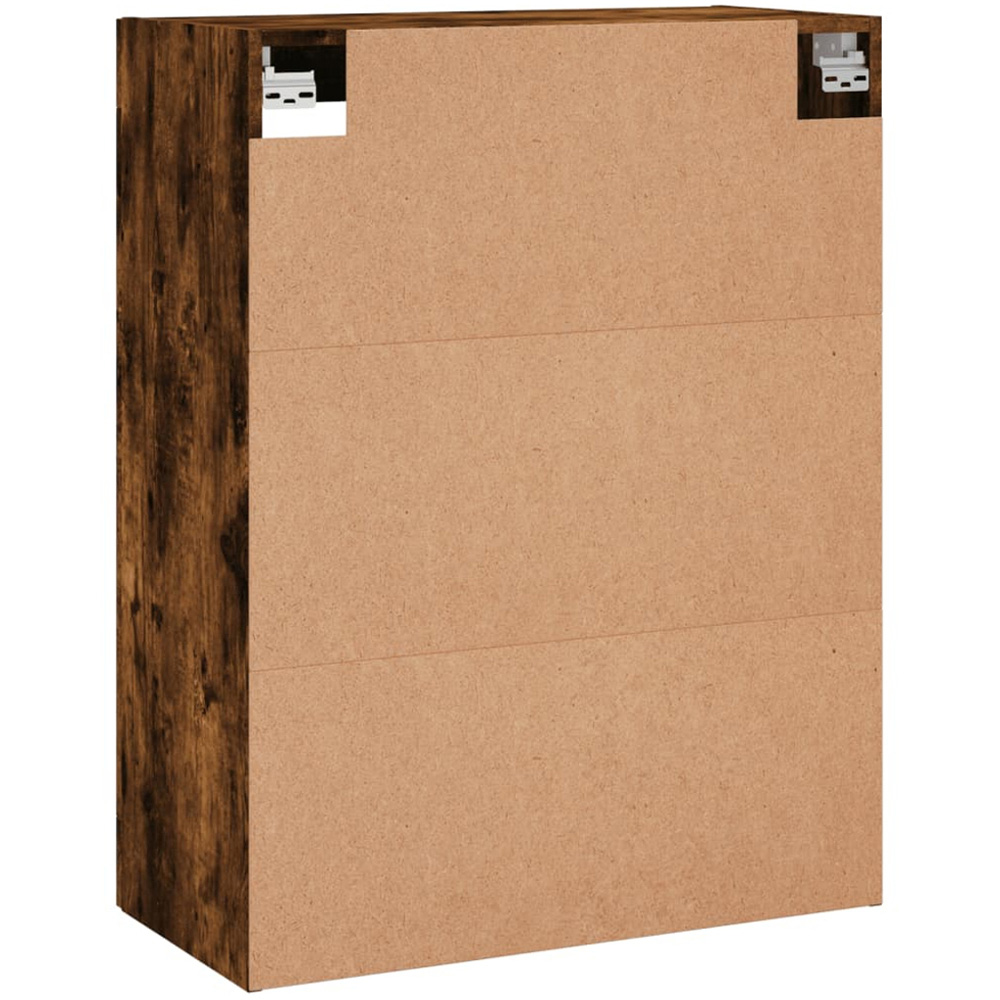 vidaXL 2 Door 3 Shelf Smoked Oak Wall Mounted Cabinet Image 9