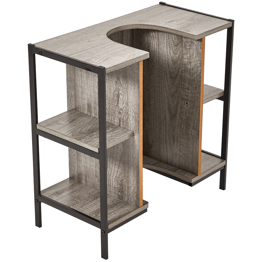 H&O Direct Single Door Metal Frame Under Sink Bathroom Cabinet Image 3