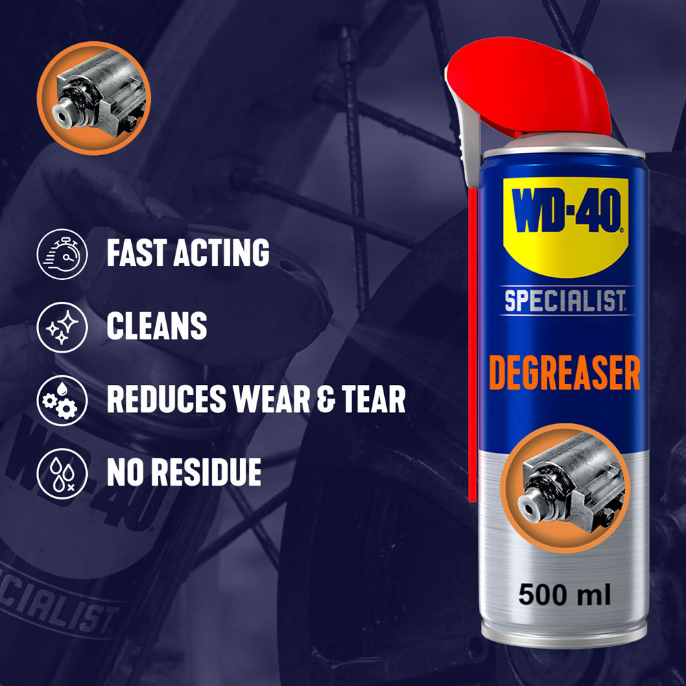 WD-40 Specialist Professional Strength Heavy Duty Degreaser Spray 500ml Image 5