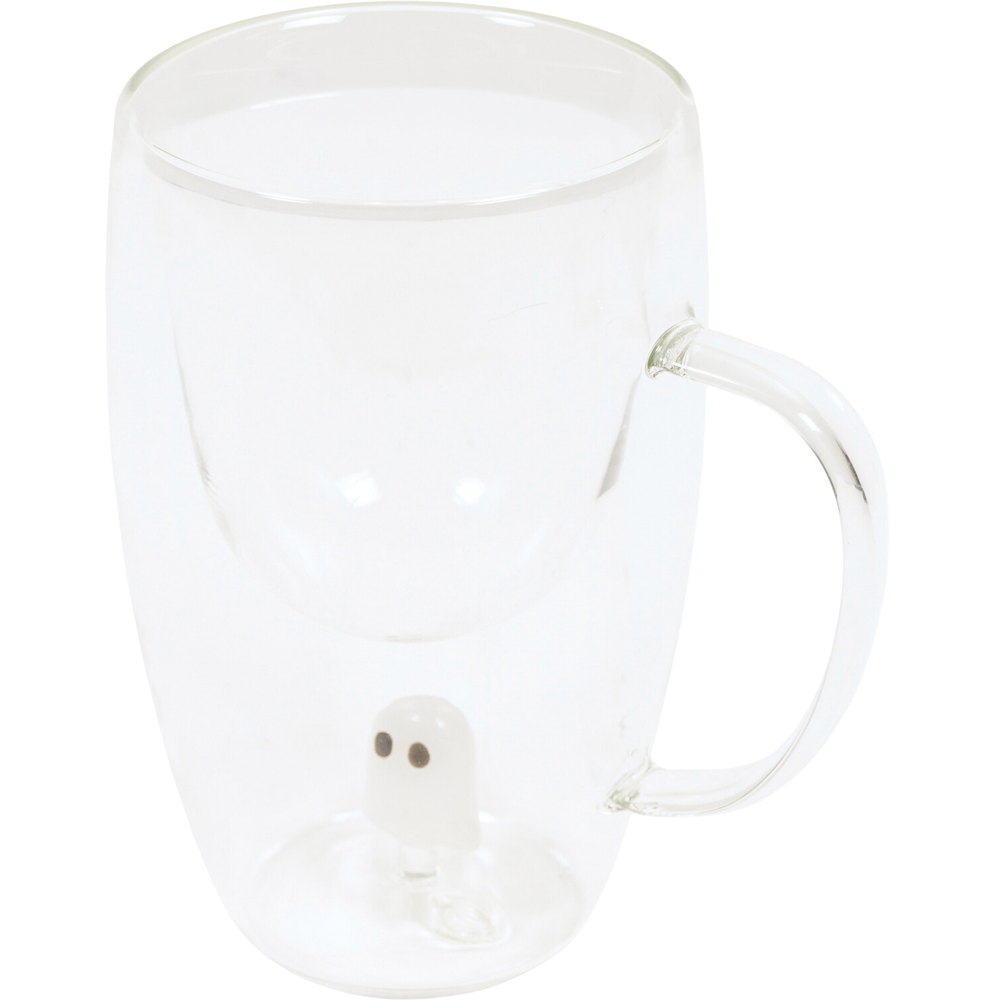 Double Wall Icon Glass Mug with Handle Image 9