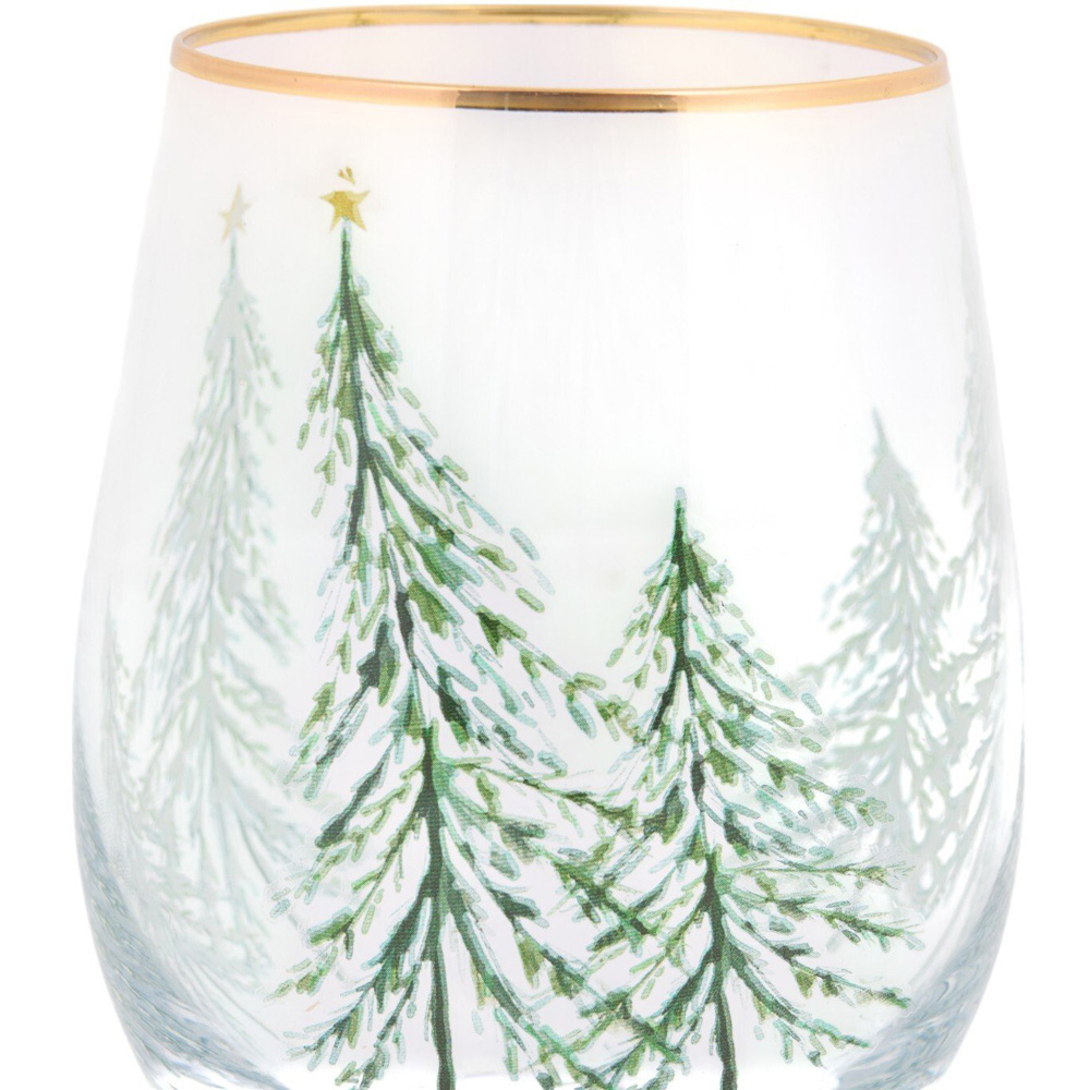 Christmas Tree Tumbler Clear Image 4