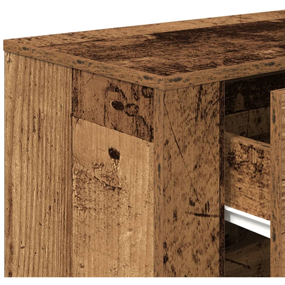 vidaXL 3 Drawer Old Wood Sideboard Image 8