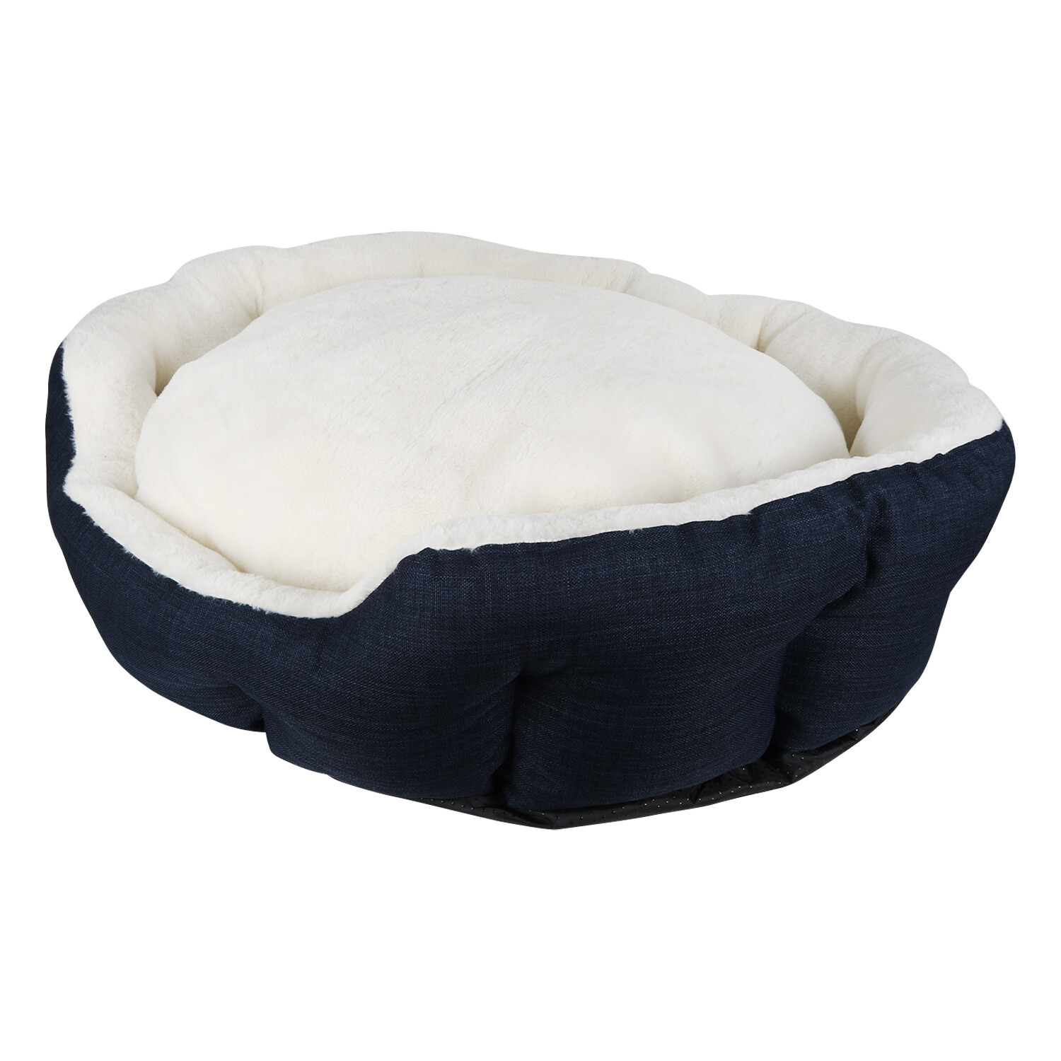 Clever Paws Medium Navy Soft Dog Bed Image 3
