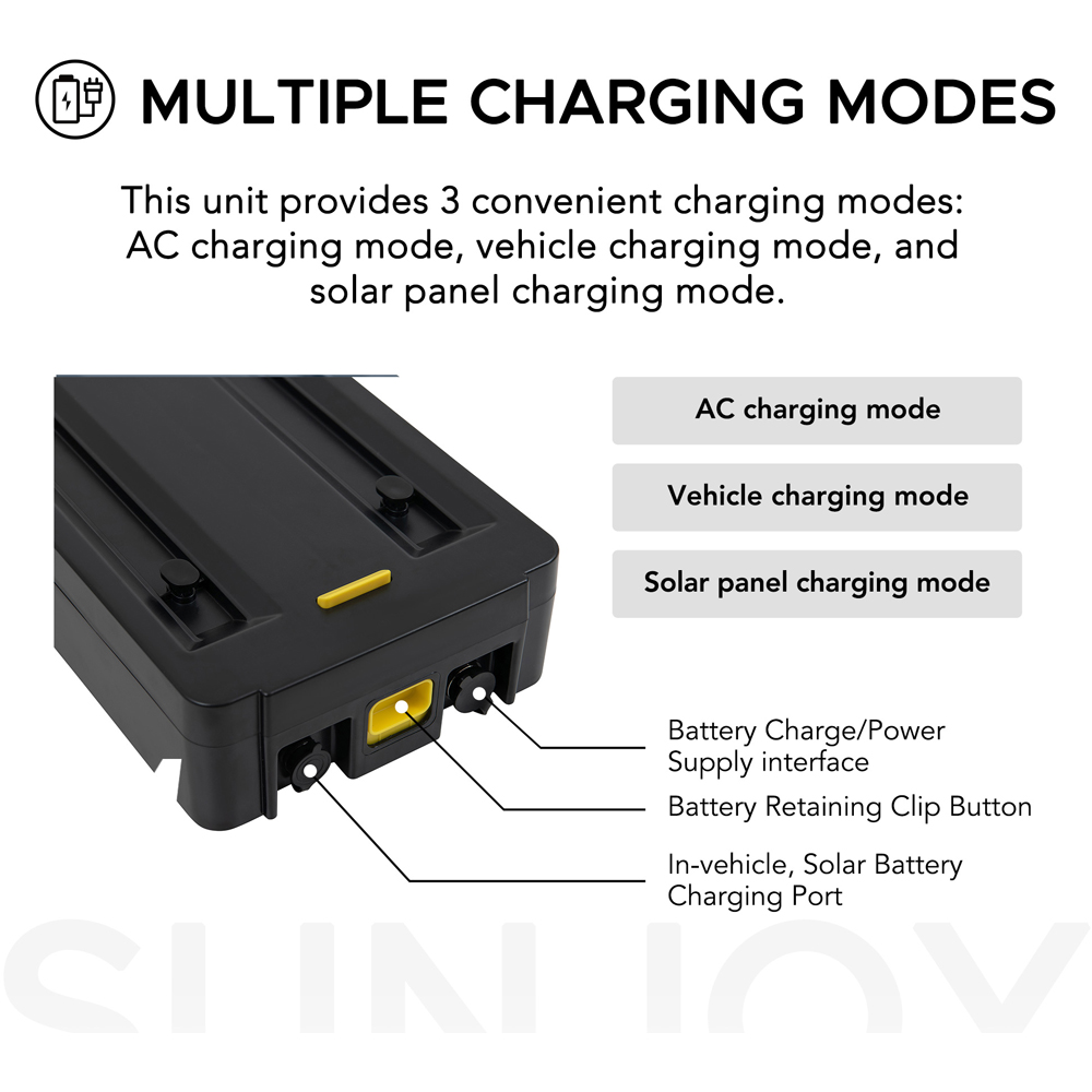 Sunjoy Grey IceCove Rechargeable Lithium Iron Phosphate Battery Image 4