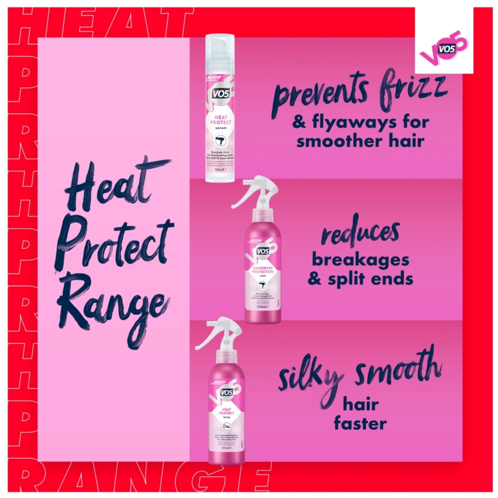 VO5 Thermal Defence Shield Heat Protect Spray Mist 200ml 3 Pack Image 7