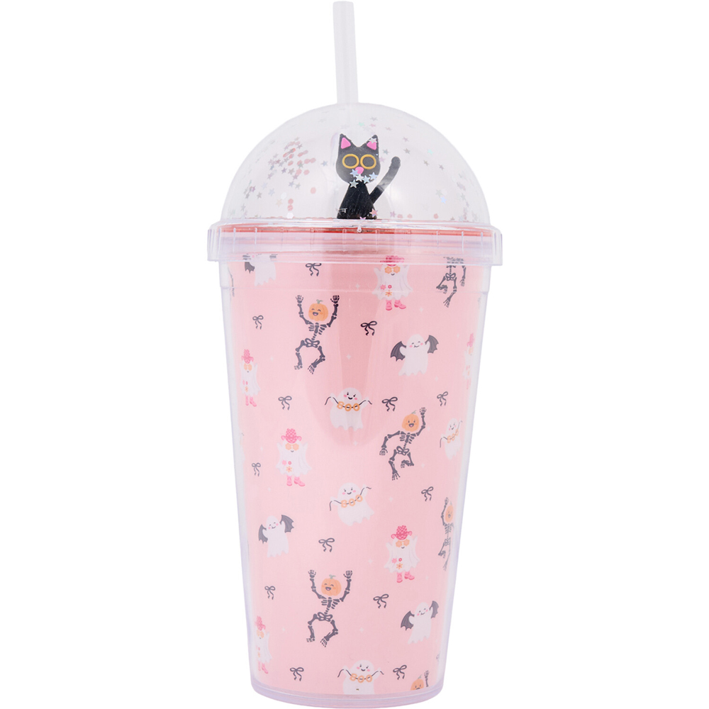Halloween Figure Tumbler with Straw Image 2