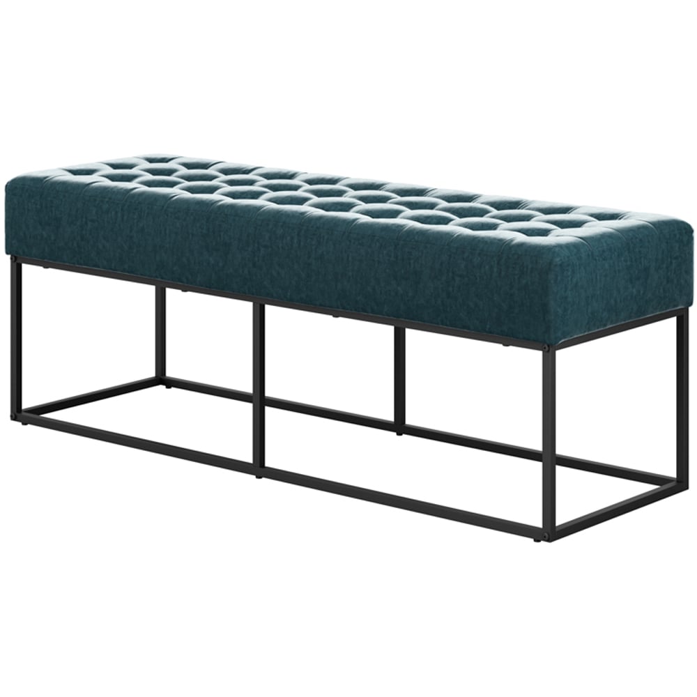 Boden 2 Seater Yale Blue Dining Bench Image 2