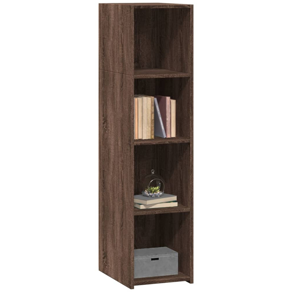 vidaXL 4 Shelf Brown Oak Highboard Image 3