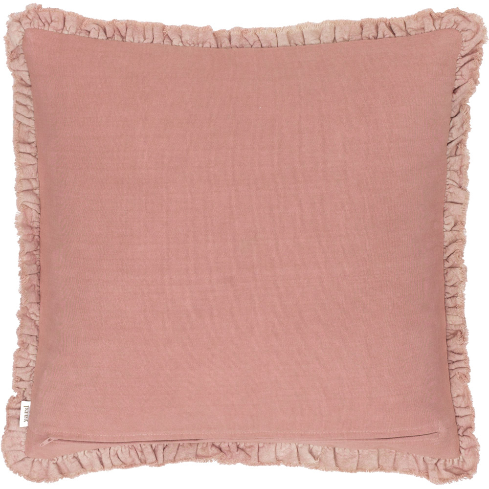 Yard Bertie Rosewood Cotton Velvet Cushion 45 x 45cm Image 3