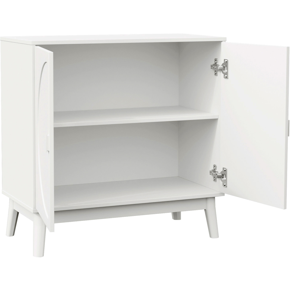 GFW Rosalie 2 Door White Compact Sideboard Image 4