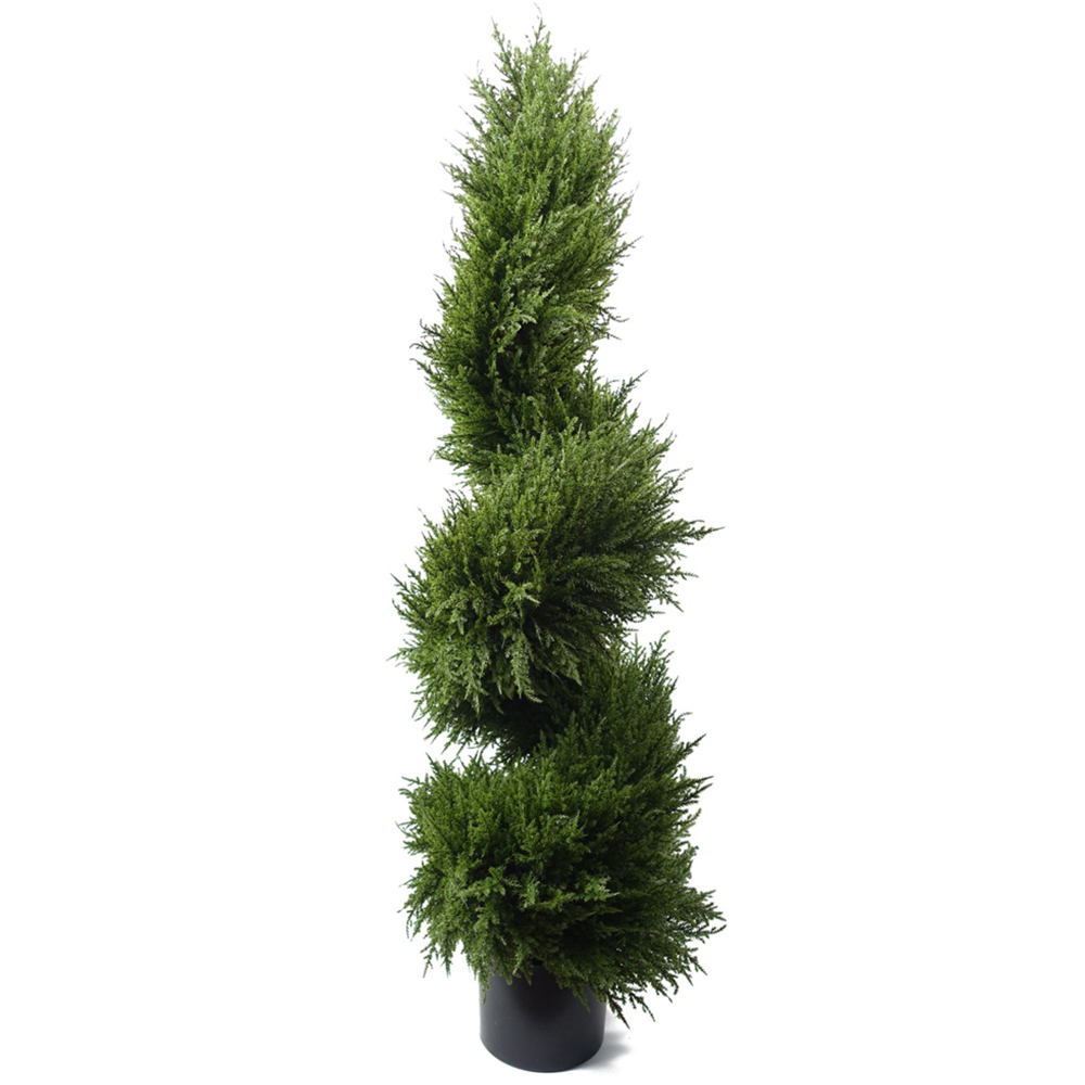Botanik Artificial Spiral Cypress Topiary Tree 120cm Image 1