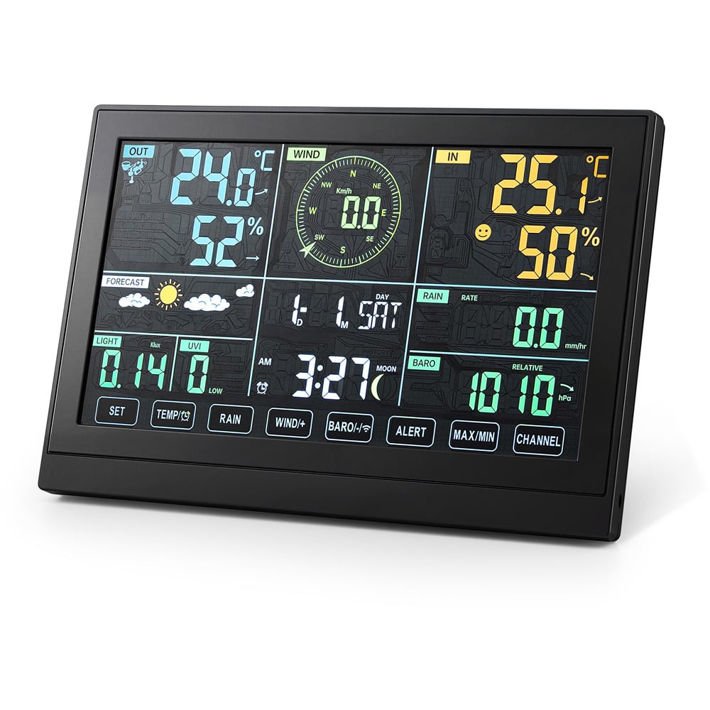 Living and Home Digital Colour Digital Weather Station with 7-in-1 Outdoor Sensor Image 2
