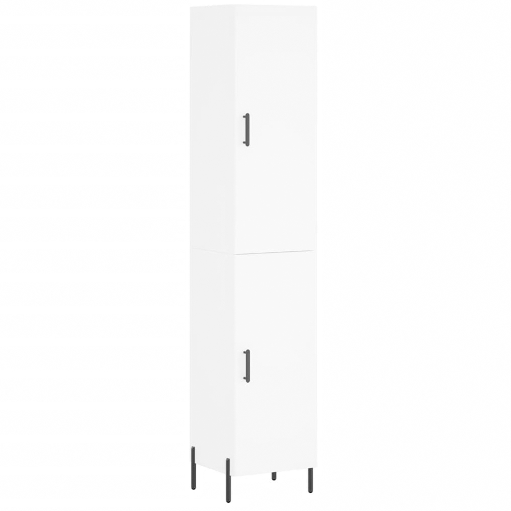 vidaXL 2 Door White Highboard Image 2