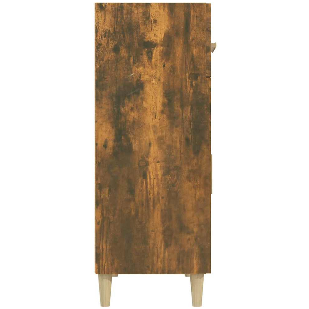 vidaXL 2 Door 2 Drawer Smoked Oak Sideboard Image 5