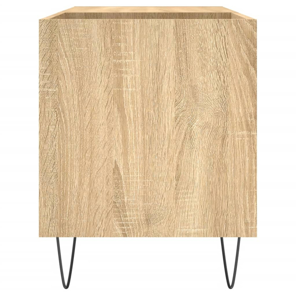 vidaXL 2 Shelf Sonoma Oak Record Cabinet Image 5