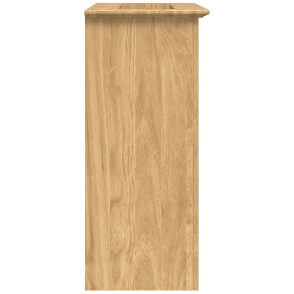vidaXL Bodo 2 Door Single Drawer Honey Brown Bathroom Cabinet Image 6