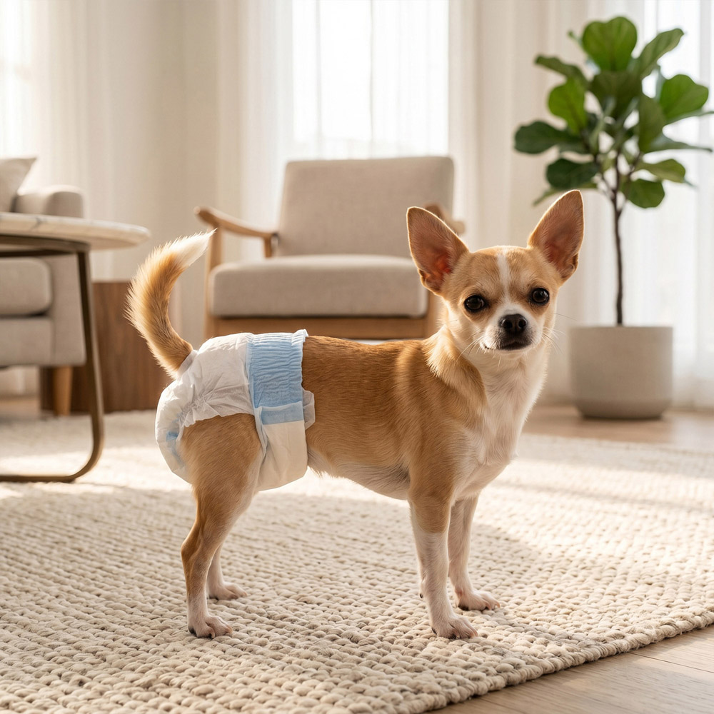 PawHut Extra Small Disposable Female Dog Diapers 15-33cm 48 Pack Image 2