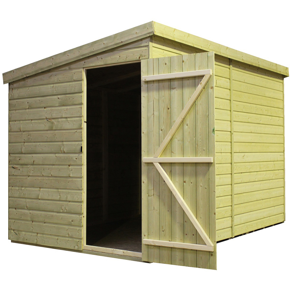 Empire Sheds 2000 12 x 7ft Side Panel Door Tongue and Groove Pent Garden Shed Image 3