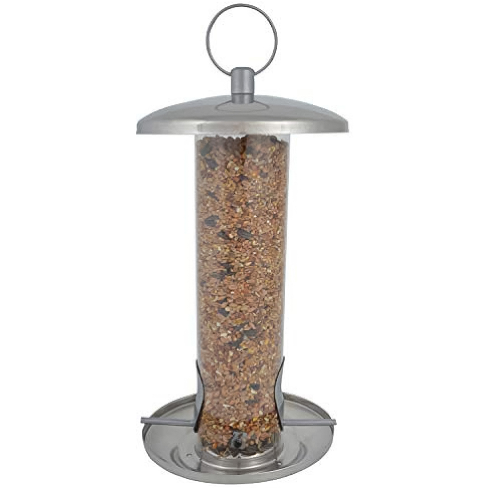 Fallen Fruits Stainless Steel Bird Seed Feeder Image 1